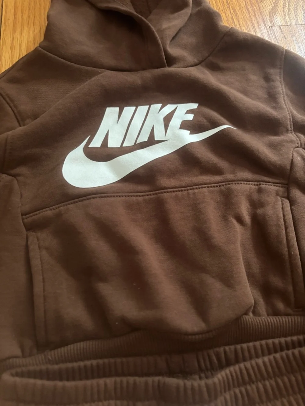 Nike Kids Club Brown Hoodie & Jogger Set - Picture 3 of 8